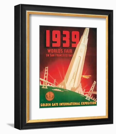 1939 Worlds Fair on San Francisco Bay-null-Framed Art Print