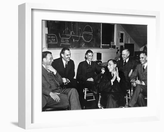 1940 Meeting of Nuclear Physicists at the Radiation Laboratory at the University of California-null-Framed Photo