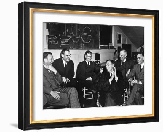 1940 Meeting of Nuclear Physicists at the Radiation Laboratory at the University of California-null-Framed Photo