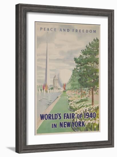 1940 New York World's Fair Poster-null-Framed Giclee Print