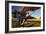 1940's Style Pin-Up Girl Sitting on the Wing of a Stearman Biplane-null-Framed Photographic Print