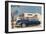 1940s Blue Sedan Automobile-null-Framed Art Print