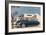 1940s Blue Sedan Automobile-null-Framed Art Print