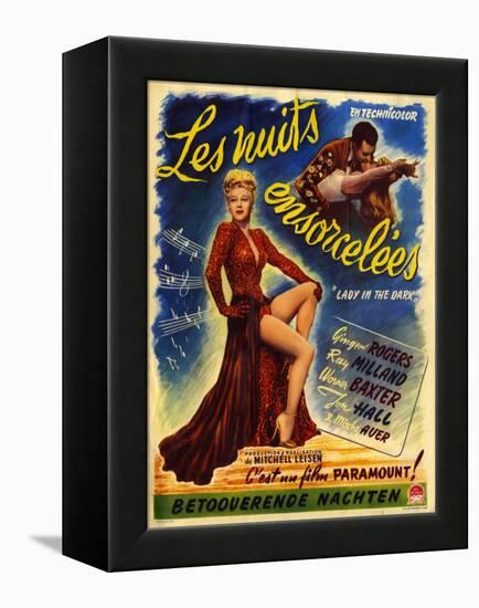 1940s France Lady In The Dark Film Poster-null-Framed Premier Image Canvas