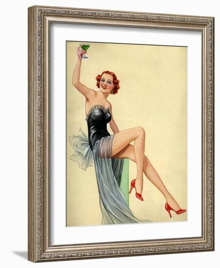 1940s UK Pin-Ups Poster-null-Framed Giclee Print