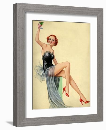 1940s UK Pin-Ups Poster-null-Framed Giclee Print