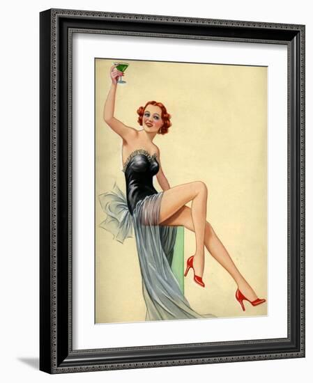 1940s UK Pin-Ups Poster-null-Framed Giclee Print