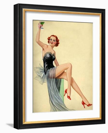 1940s UK Pin-Ups Poster-null-Framed Giclee Print