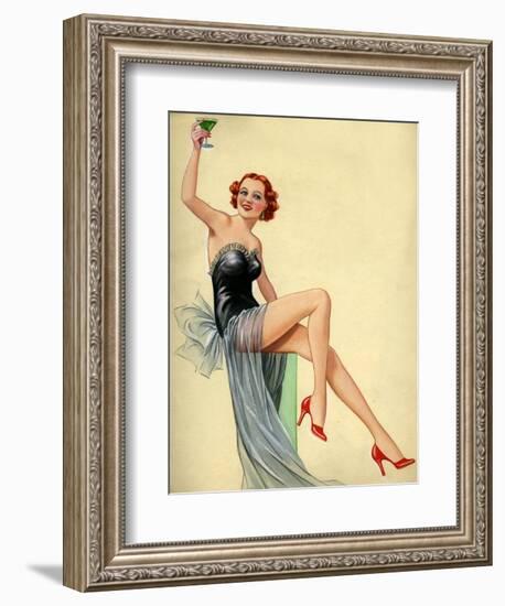 1940s UK Pin-Ups Poster-null-Framed Giclee Print