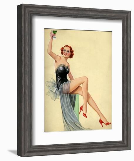 1940s UK Pin-Ups Poster-null-Framed Giclee Print