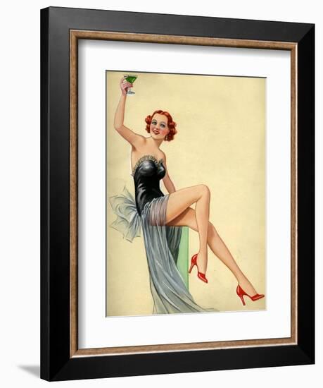 1940s UK Pin-Ups Poster-null-Framed Giclee Print