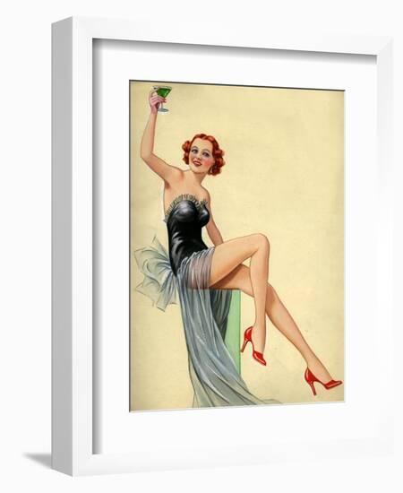 1940s UK Pin-Ups Poster-null-Framed Giclee Print