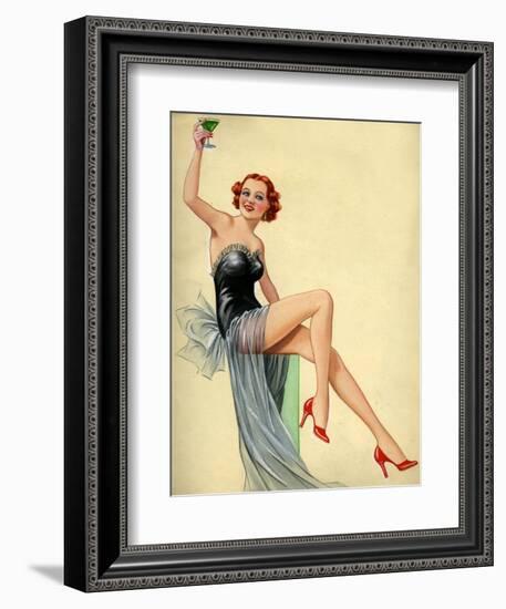 1940s UK Pin-Ups Poster-null-Framed Giclee Print