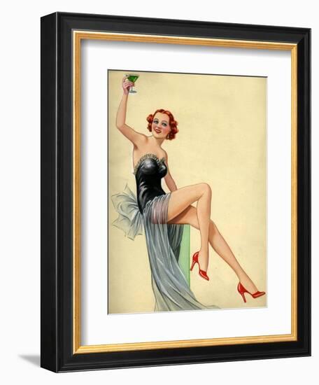 1940s UK Pin-Ups Poster-null-Framed Giclee Print