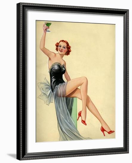 1940s UK Pin-Ups Poster-null-Framed Giclee Print