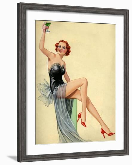 1940s UK Pin-Ups Poster-null-Framed Giclee Print