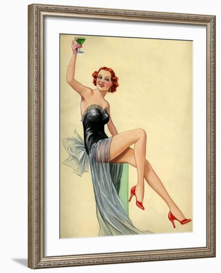 1940s UK Pin-Ups Poster-null-Framed Giclee Print