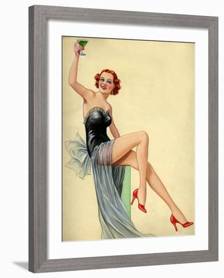 1940s UK Pin-Ups Poster-null-Framed Giclee Print