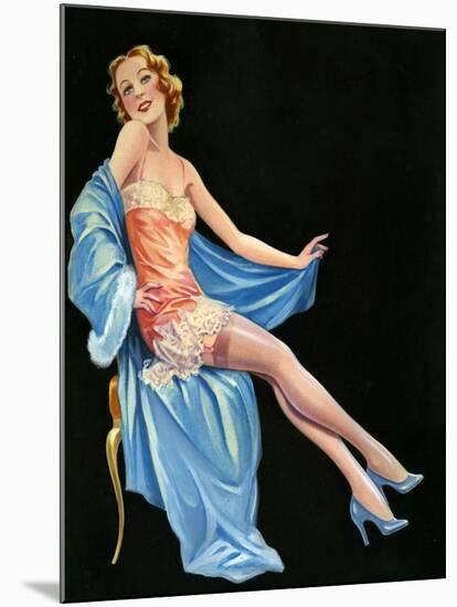 1940s UK Pin-Ups Poster-null-Mounted Giclee Print