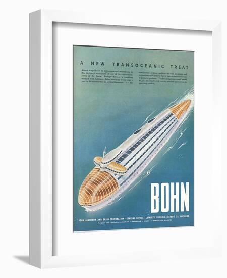 1940s USA Bohn Magazine Advertisement-null-Framed Giclee Print