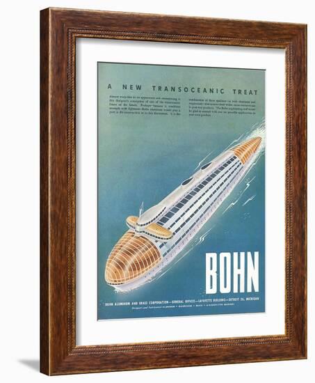 1940s USA Bohn Magazine Advertisement-null-Framed Giclee Print