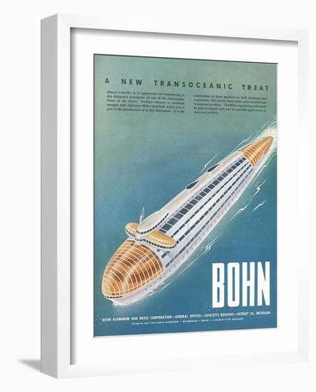 1940s USA Bohn Magazine Advertisement-null-Framed Giclee Print