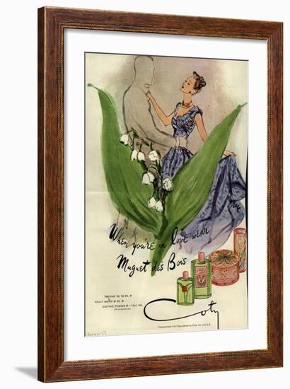 1940s USA Coty Magazine Advertisement-null-Framed Giclee Print