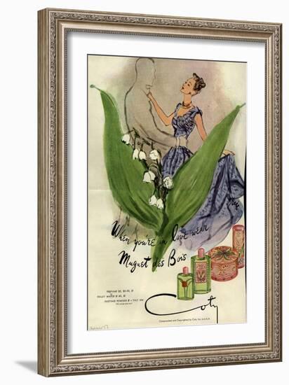 1940s USA Coty Magazine Advertisement-null-Framed Giclee Print