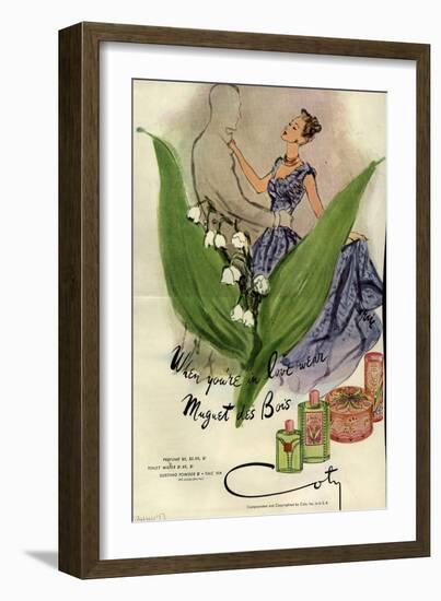 1940s USA Coty Magazine Advertisement-null-Framed Giclee Print