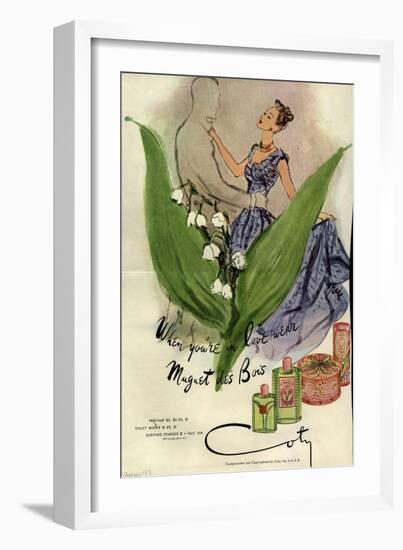 1940s USA Coty Magazine Advertisement-null-Framed Giclee Print