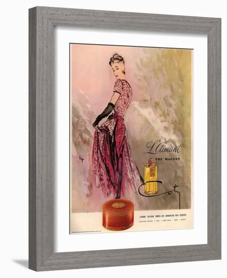 1940s USA Coty Magazine Advertisement-null-Framed Giclee Print