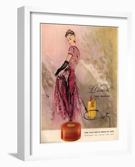 1940s USA Coty Magazine Advertisement-null-Framed Giclee Print