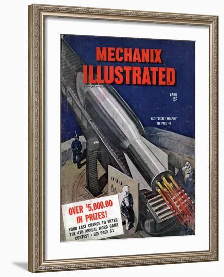 1940s USA Mechanix Illustrated Magazine Cover-null-Framed Giclee Print