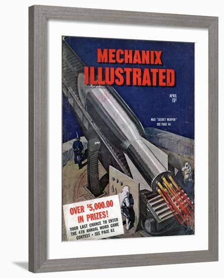 1940s USA Mechanix Illustrated Magazine Cover-null-Framed Giclee Print