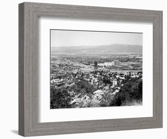 1940s View Overlooking Universal City, CA-null-Framed Photographic Print