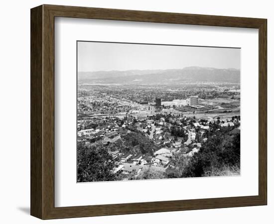 1940s View Overlooking Universal City, CA-null-Framed Photographic Print