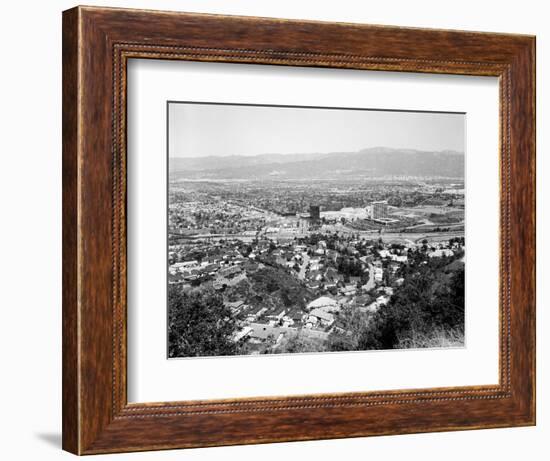 1940s View Overlooking Universal City, CA-null-Framed Photographic Print