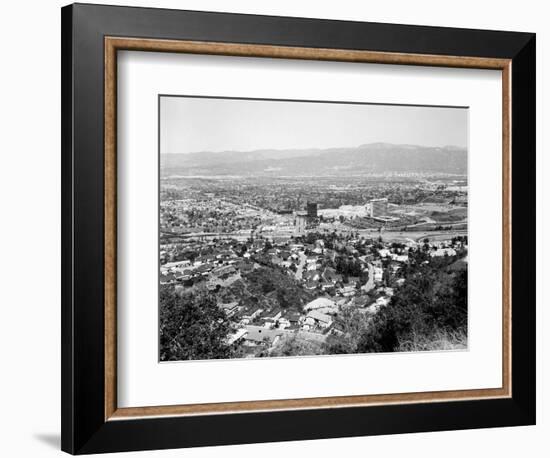 1940s View Overlooking Universal City, CA-null-Framed Photographic Print