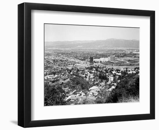 1940s View Overlooking Universal City, CA-null-Framed Photographic Print