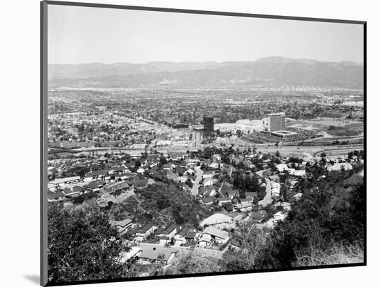 1940s View Overlooking Universal City, CA-null-Mounted Photographic Print