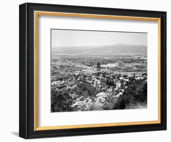 1940s View Overlooking Universal City, CA-null-Framed Photographic Print