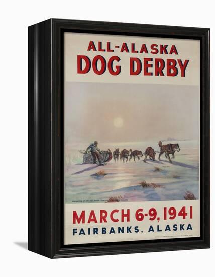 1941 All Alaska Dog Derby Poster-null-Framed Premier Image Canvas