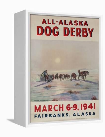 1941 All Alaska Dog Derby Poster-null-Framed Premier Image Canvas