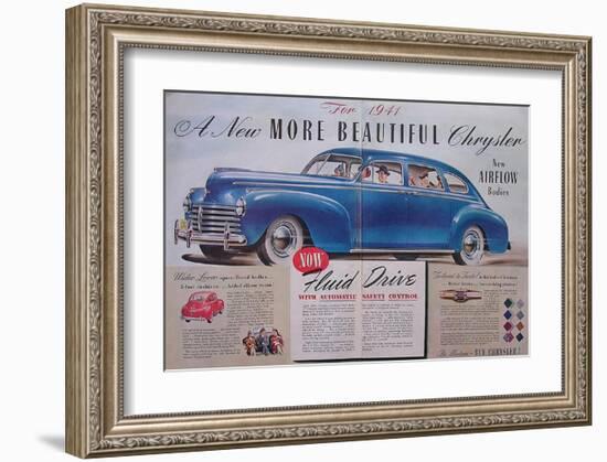 1941 Chrysler Airflow-null-Framed Art Print
