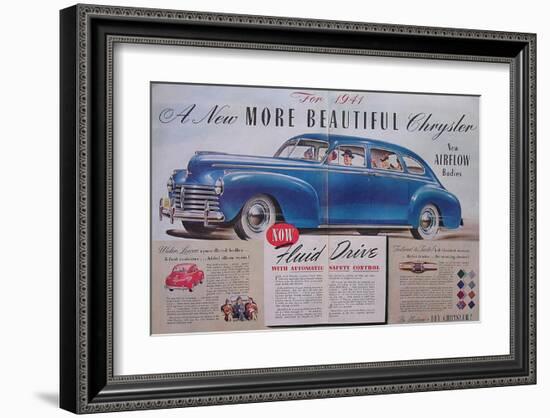 1941 Chrysler Airflow-null-Framed Art Print