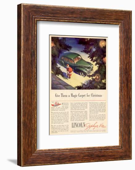 1941 Lincoln Zephyr V12-null-Framed Art Print