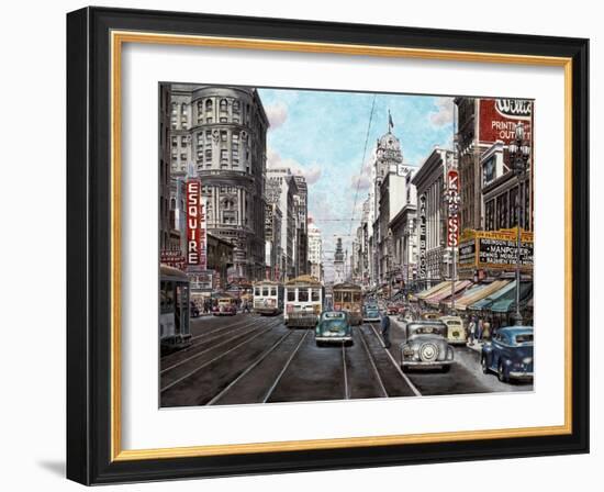 1941 Market St. San Francisco-Stanton Manolakas-Framed Giclee Print