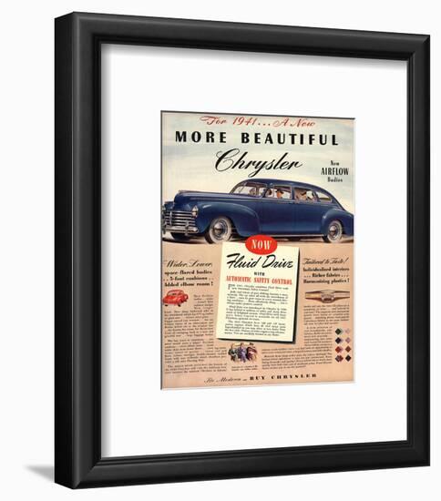 1941 New Beautiful Chrysler-null-Framed Art Print