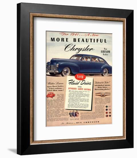 1941 New Beautiful Chrysler-null-Framed Art Print