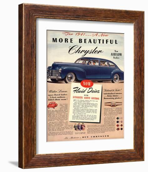 1941 New Beautiful Chrysler-null-Framed Art Print